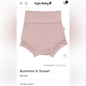 KYTE BABY BUMMIES IN SUNSET 6-12 m EUC!